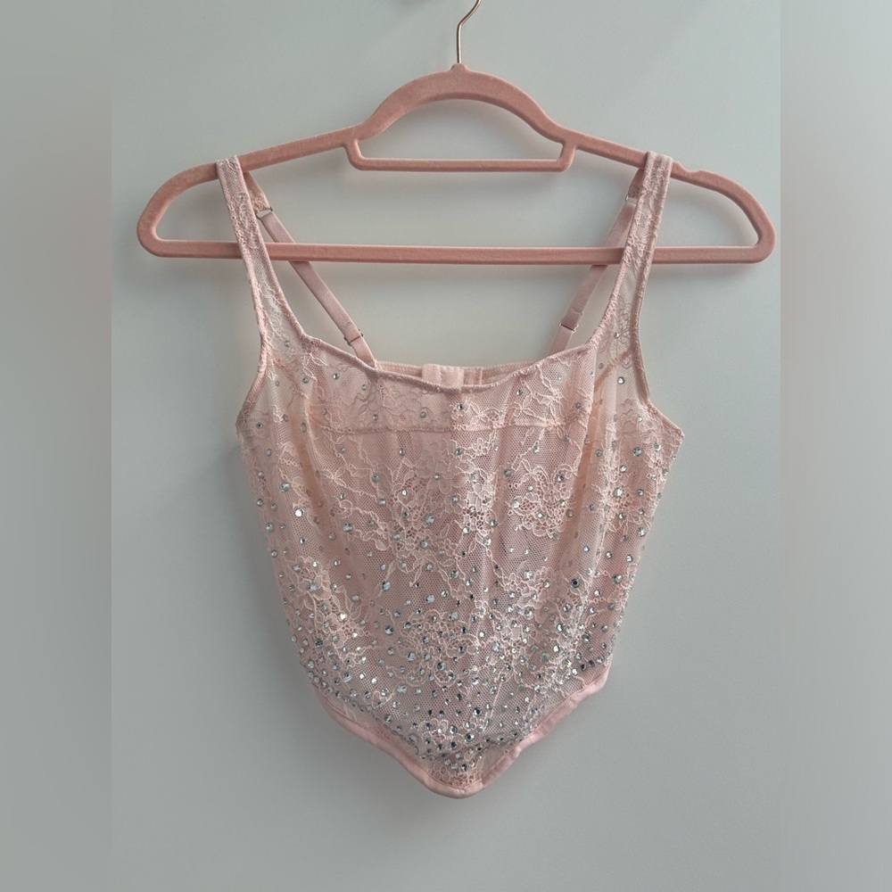 BNWT | Victoria’s Secret Sugar-Coated Rhinestone Corset Top - Picture 5 of 10